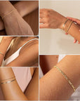 Isabella Vernetta bracelet set | Gold
