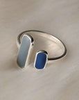 Blue Stone Silver Ring