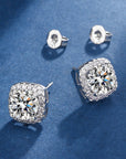 Aria Square Radiant Set | White Gold