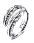 Adjustable Silver Fern Ring