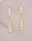 Vintage Bright & Pearl Earrings
