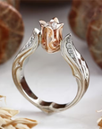 Rose Bloom Twist Ring