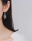 Vintage Gem Filigree Earrings