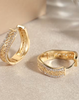 Regal Filigree Pavé Earrings