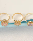 Celestial Bloom Ring Set