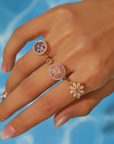 Celestial Bloom Ring Set
