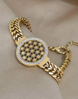 Openwork Disc Bracelet