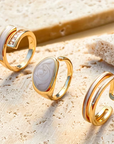 Gemstone Stackable Ring Set