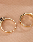 Emerald Duo Ring Set