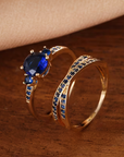 Emerald Duo Ring Set