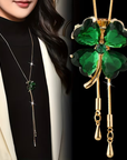 Emerald Clover Necklace