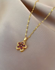 Ruby Bloom Necklace