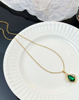 Emerald Wave Necklace