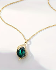 Emerald Wave Necklace