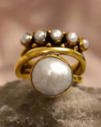 Vintage Pearl Statement Ring