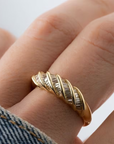 Crystal Minimalist Gold Ring