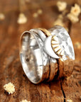 Sun and Moon Spinner Ring