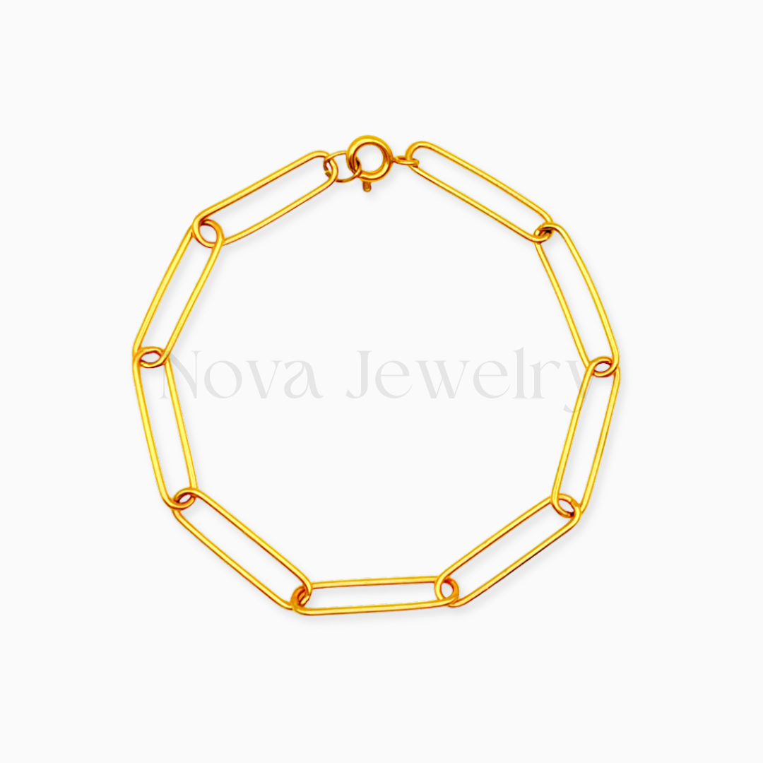 Gold Link Chain Bracelet