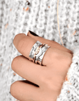 Sun and Moon Spinner Ring