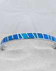 Blue and Silver Opal Bracelet