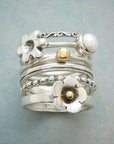 Flower Pearl Set Ring