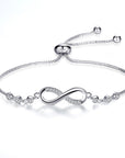 Adjustable Infinity Bracelet in Silver