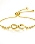 Adjustable Infinity Bracelet in Silver