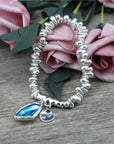 Crystal Bracelet with Silver Plated Pearls