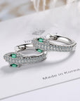 925 Sterling Silver Snake Earrings