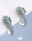 925 Sterling Silver Snake Earrings