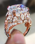 Vintage Glass Gold Ring