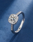 Aria Square Radiant Set | White Gold