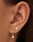 Larmes de Lune Stone Earrings Set | Gold