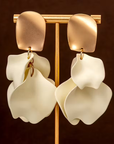Abstract Floral Earrings