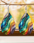 Rainbow Marble Earrings