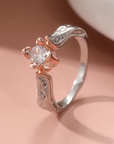 Rose Bloom Twist Ring