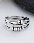 Vintage Silver Tree Layer Ring