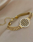 Openwork Disc Bracelet