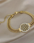 Openwork Disc Bracelet