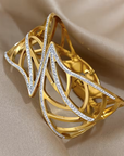 Radiant Leaf Lattice Bracelet