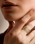 Gold Stackable Rings Set