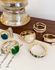 Gemstone Stackable Ring Set