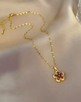 Ruby Bloom Necklace