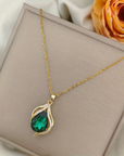 Emerald Wave Necklace