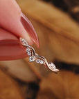Delicate Autumn Vow Ring