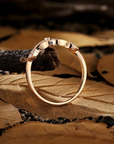 Delicate Autumn Vow Ring