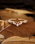 Delicate Autumn Vow Ring