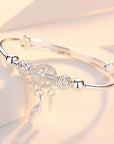 925 Silver Adjustable Dreamcatcher Bracelet